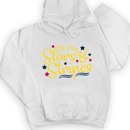 Stars And Stripes Hoodie White / S