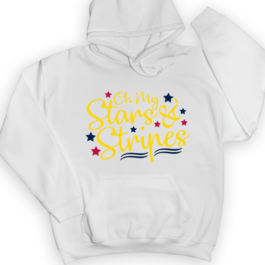 Stars And Stripes Hoodie White / S