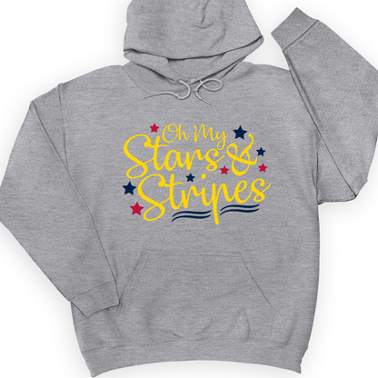 Stars And Stripes Hoodie Sport Grey / S