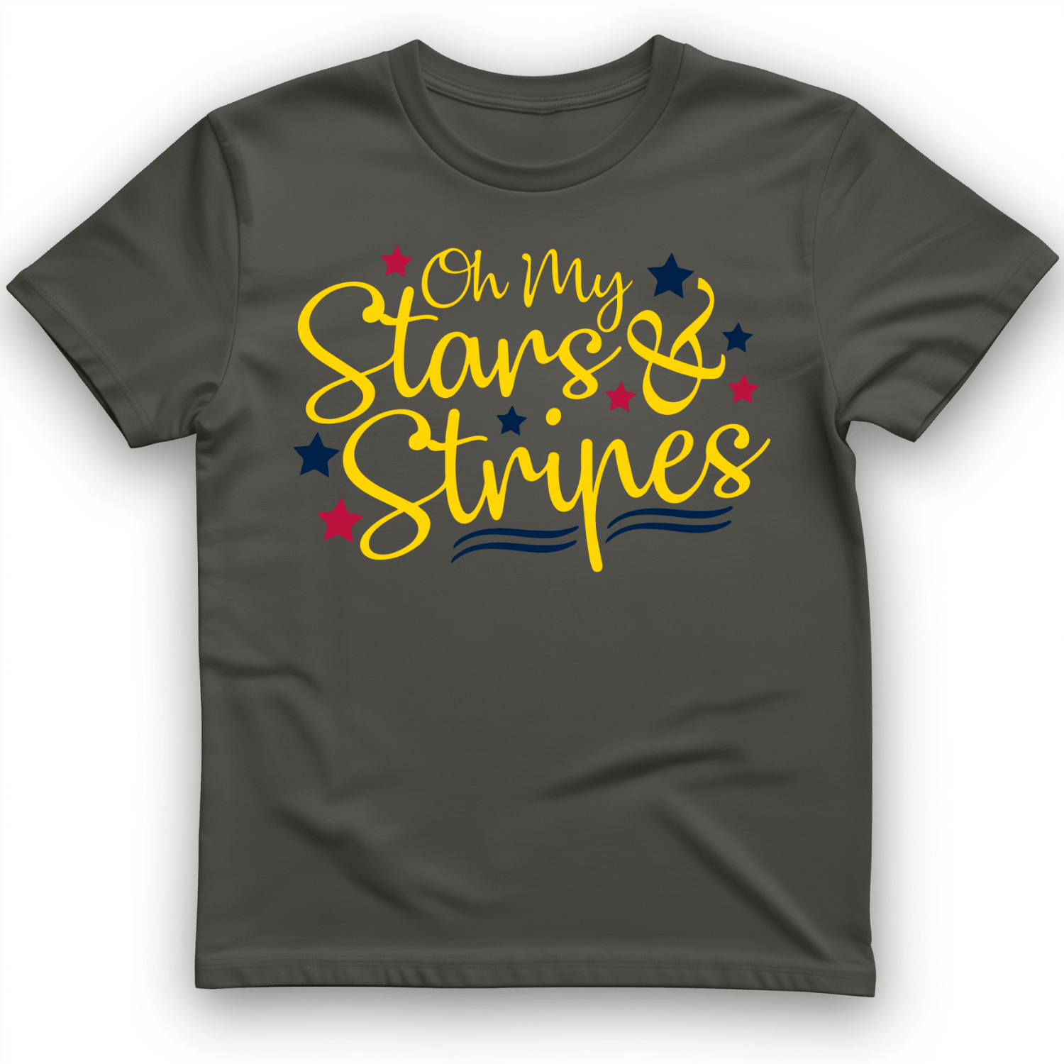 Stars and Stripes T-Shirt Charcoal / S