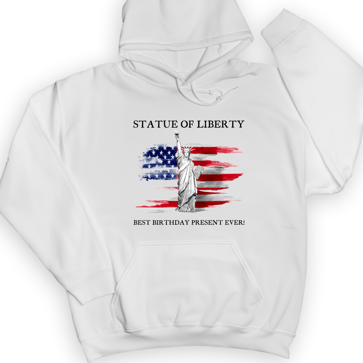 Statue Of Liberty Hoodie White / S