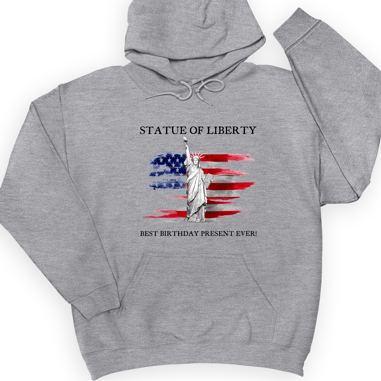 Statue Of Liberty Hoodie Sport Grey / S