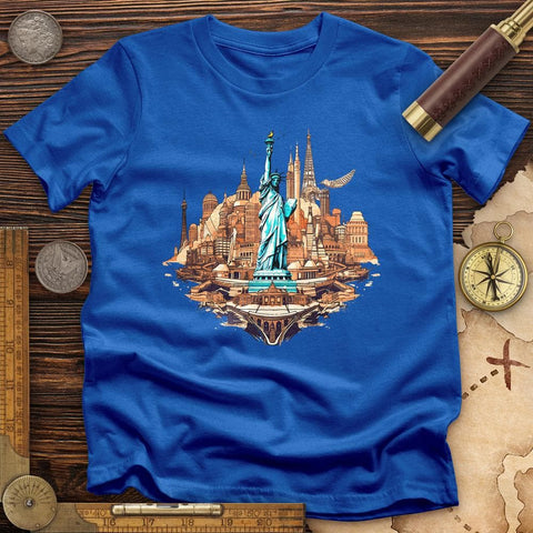 Statue of Liberty of New York T-Shirt Royal / S