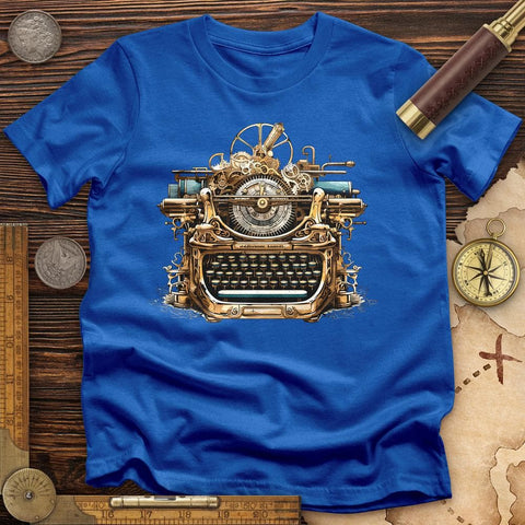 Steampunk Typewriter T-Shirt Royal / S