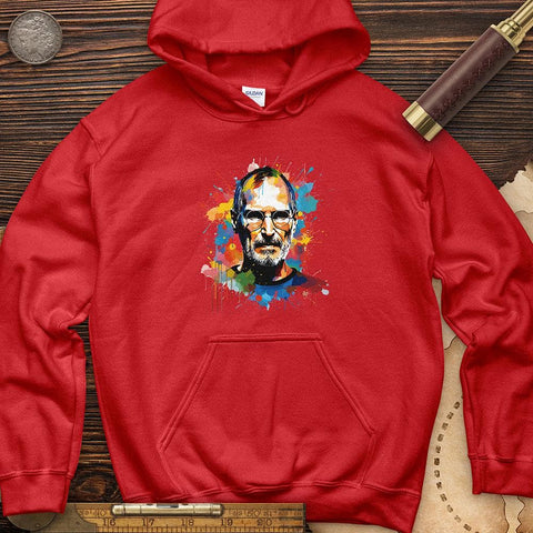 Steve Jobs Hoodie Red / S