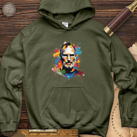 Steve Jobs Hoodie Military Green / S