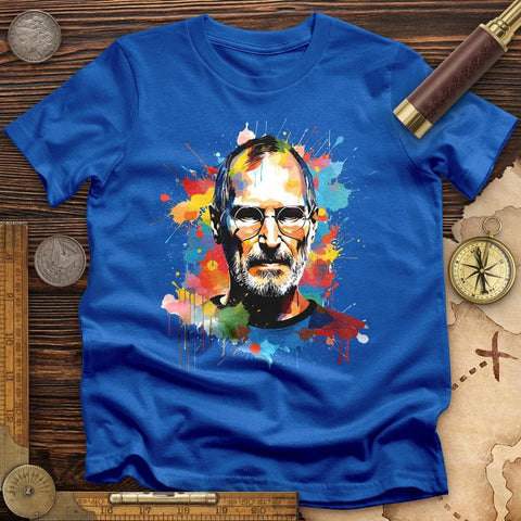 Steve Jobs T-Shirt Royal / S