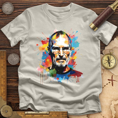 Steve Jobs T-Shirt Ice Grey / S