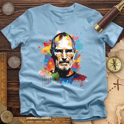 Steve Jobs T-Shirt Light Blue / S