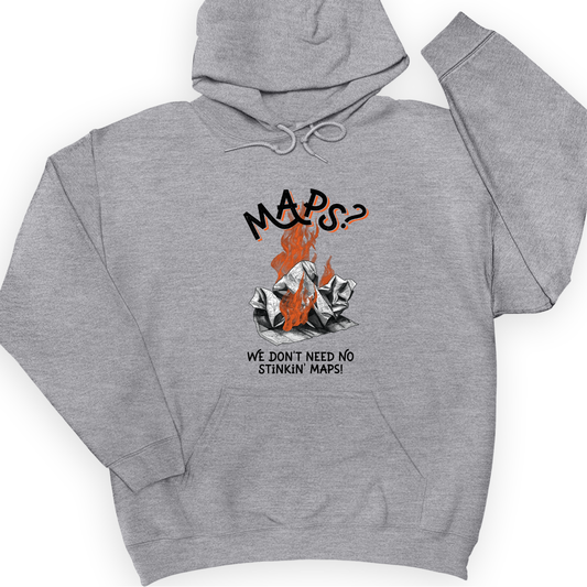 Stinkin' Maps Hoodie Sport Grey / S