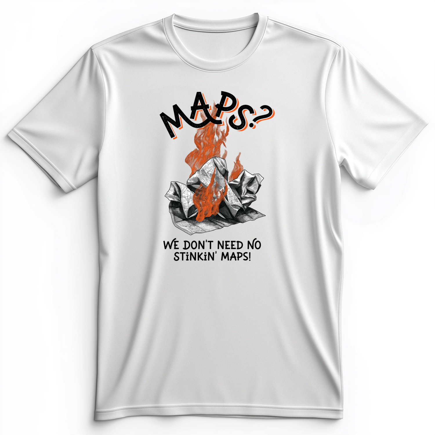 Stinkin' Maps Premium Tee White / S