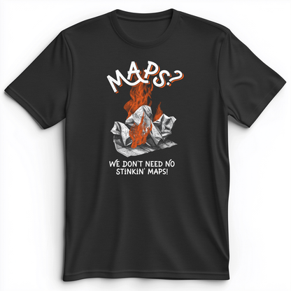 Stinkin' Maps Premium Tee Dark Grey Heather / S