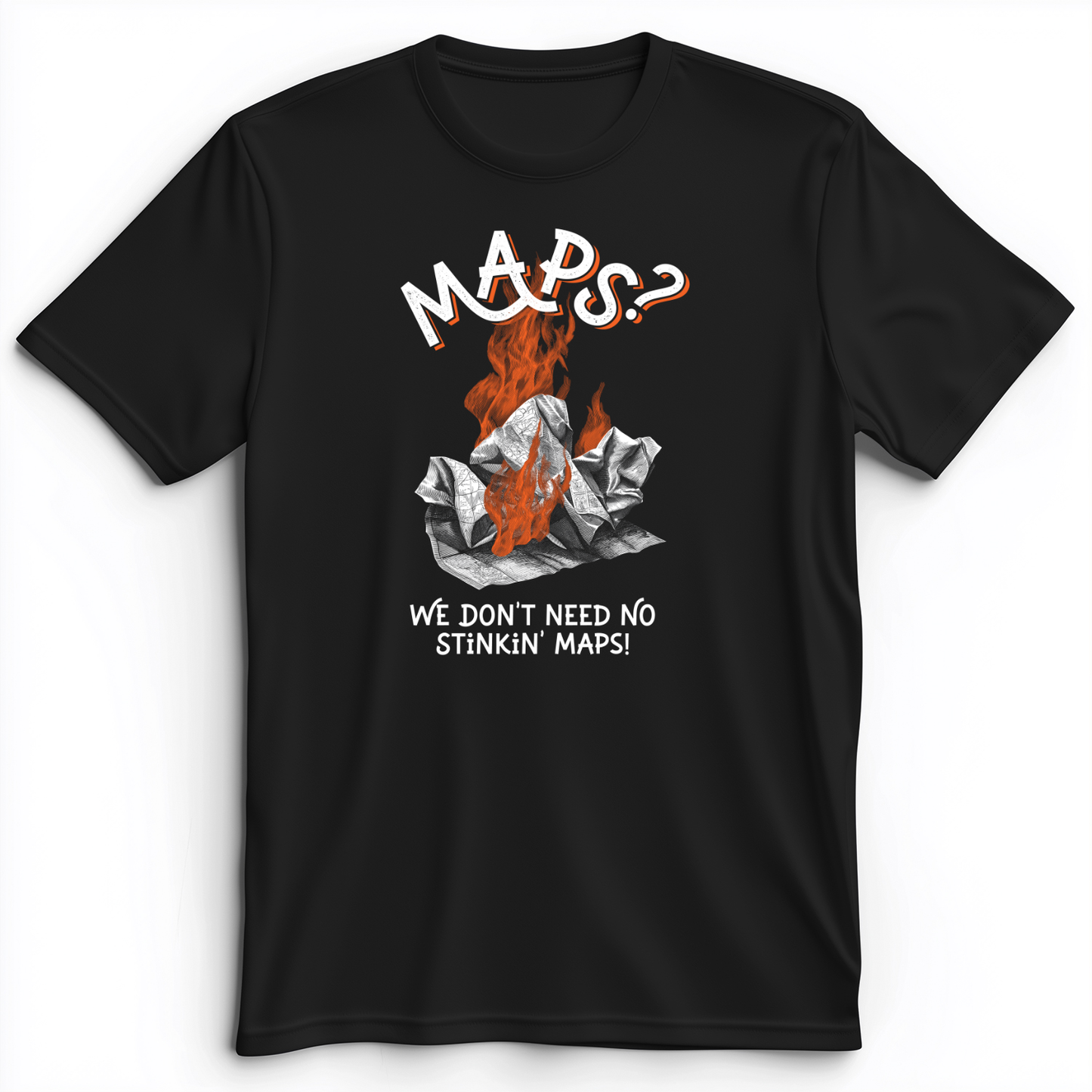 Stinkin' Maps Premium Tee Black / S