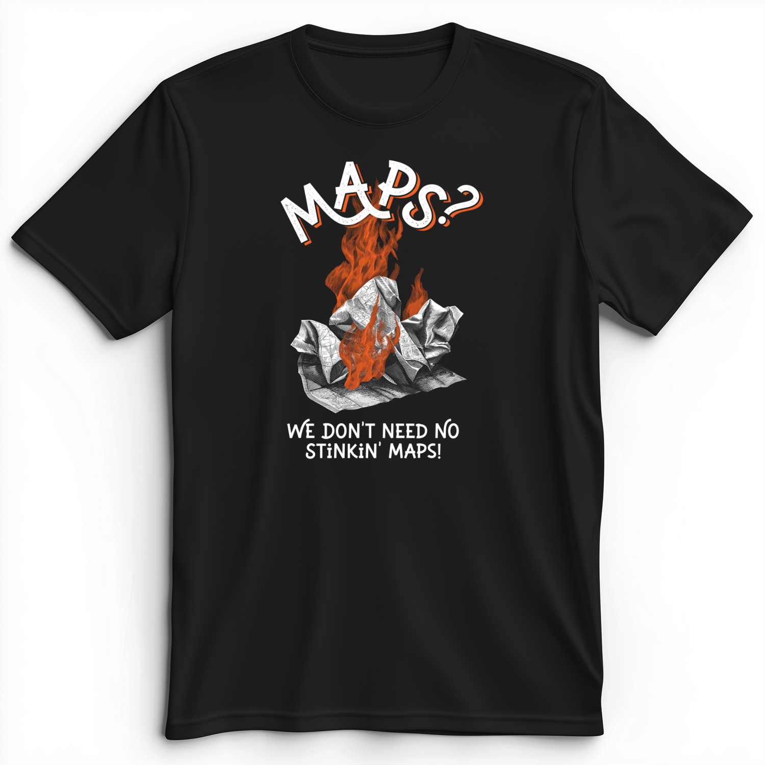 Stinkin' Maps Premium Tee Black / S