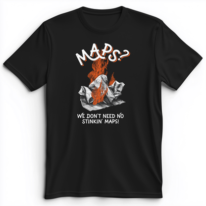 Stinkin' Maps Premium Tee Black / S