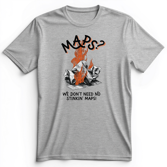 Stinkin' Maps Premium Tee Athletic Heather / S