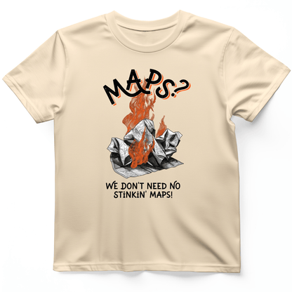 Stinkin' Maps T-Shirt Natural / S