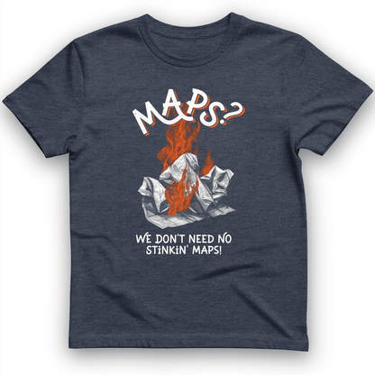 Stinkin' Maps T-Shirt Heather Navy / S