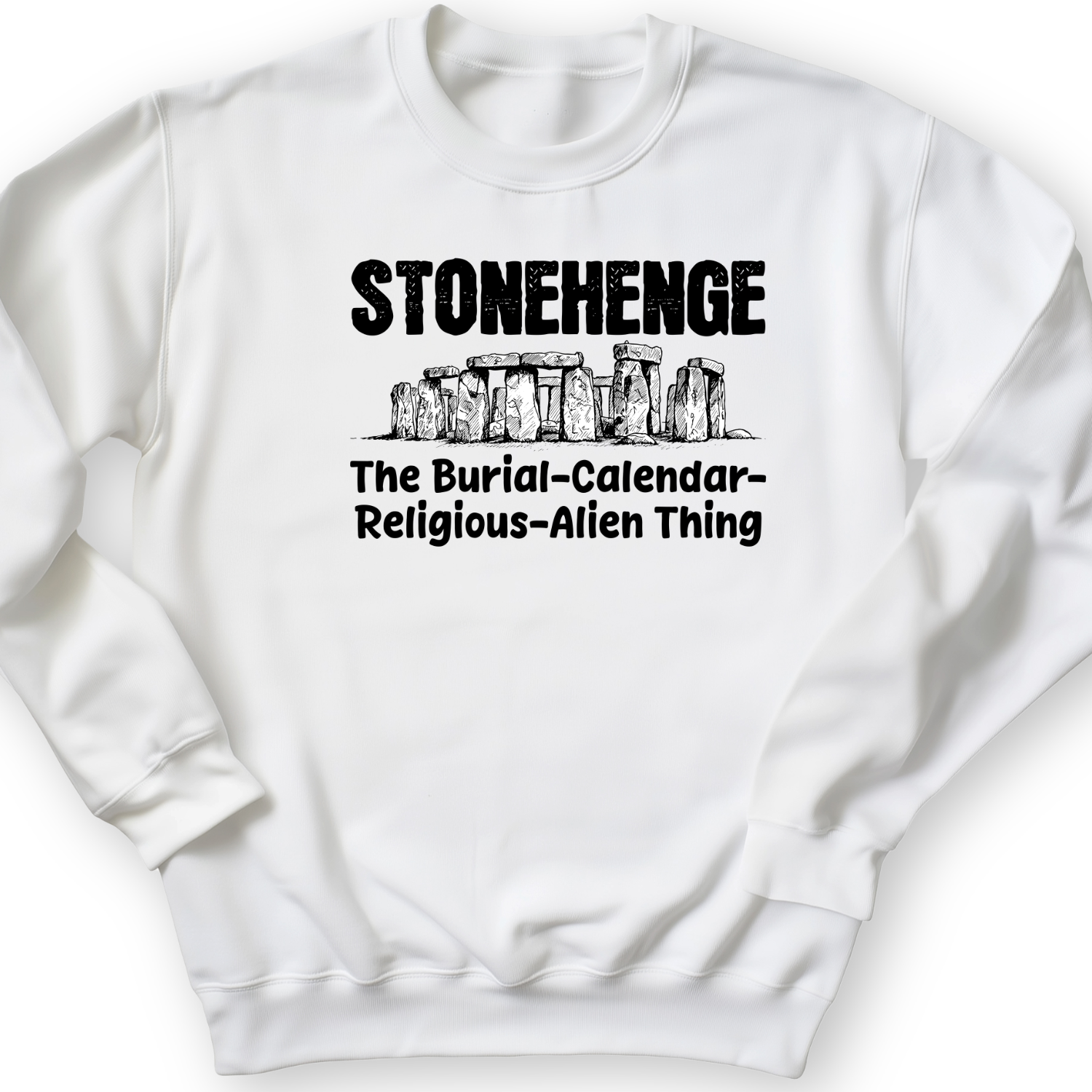 Stonehenge Burial Thing Crewneck White / S