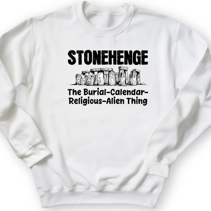 Stonehenge Burial Thing Crewneck White / S
