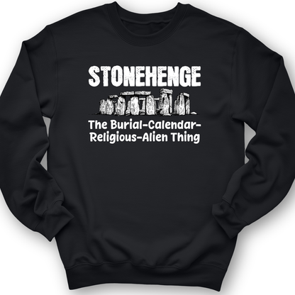 Stonehenge Burial Thing Crewneck Black / S