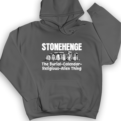 Stonehenge Burial Thing Hoodie Charcoal / S