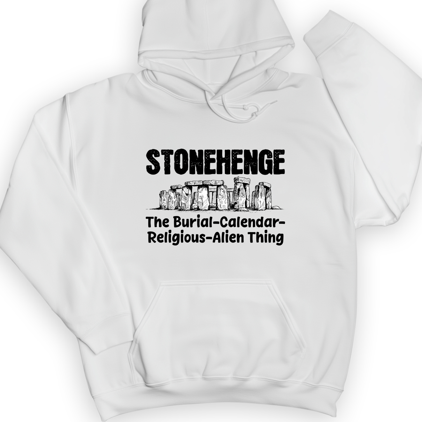 Stonehenge Burial Thing Hoodie White / S