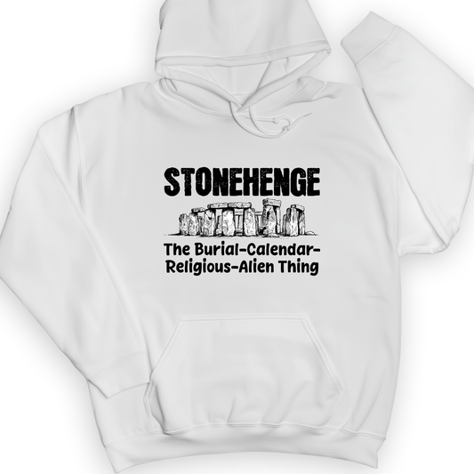 Stonehenge Burial Thing Hoodie White / S