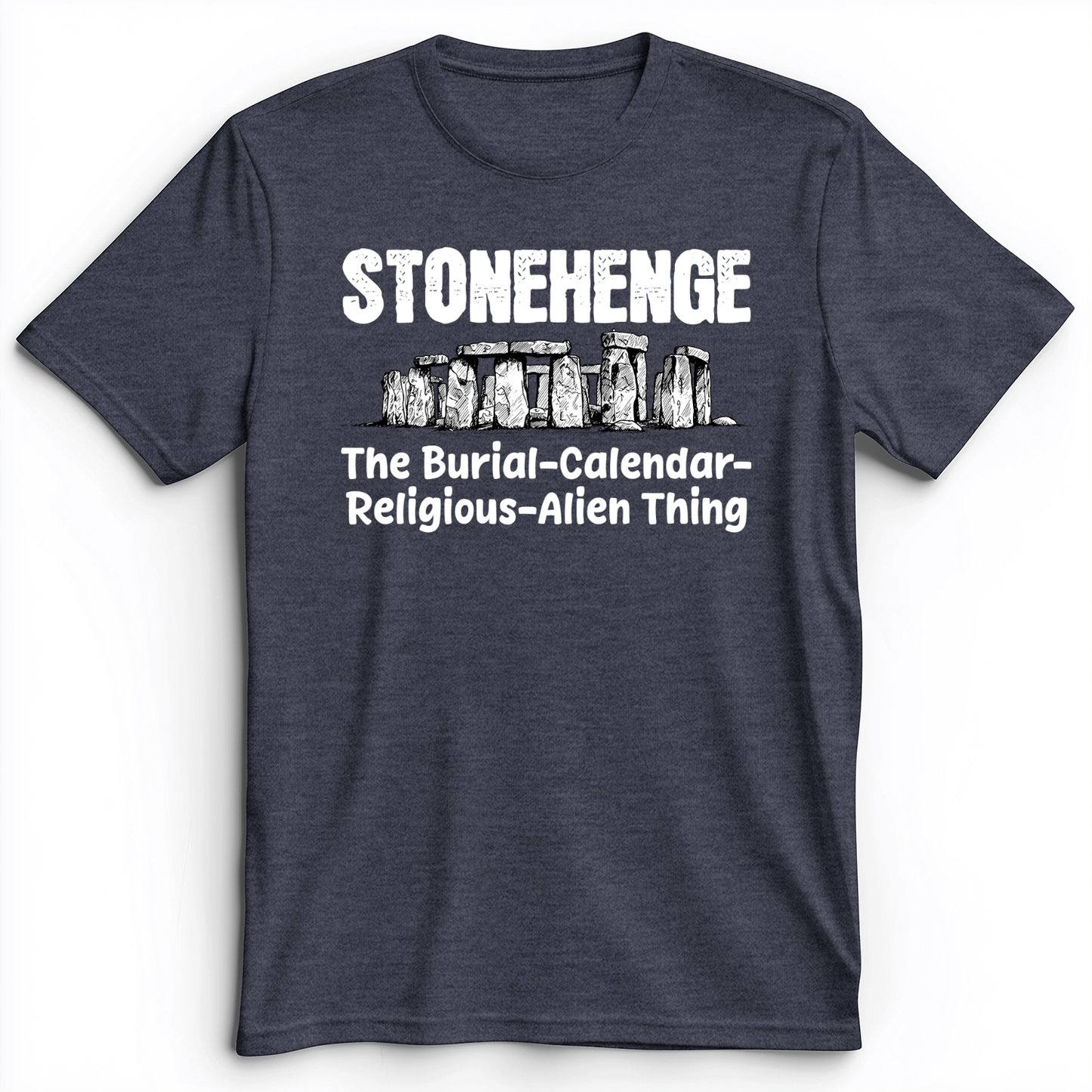 Stonehenge Burial Thing Premium Tee Heather Navy / S