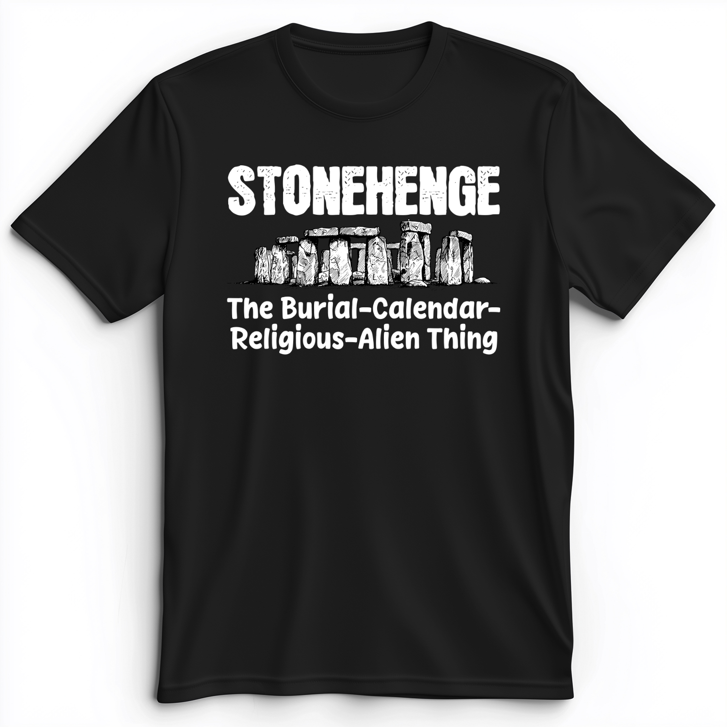 Stonehenge Burial Thing Premium Tee Black / S