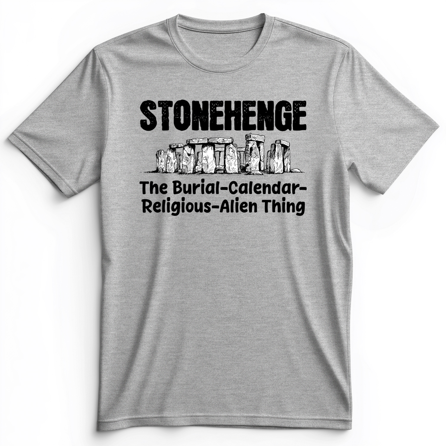 Stonehenge Burial Thing Premium Tee Athletic Heather / S