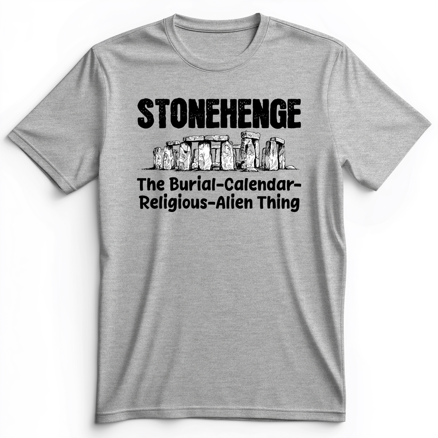Stonehenge Burial Thing Premium Tee Athletic Heather / S