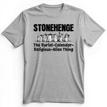 Stonehenge Burial Thing Premium Tee Athletic Heather / S