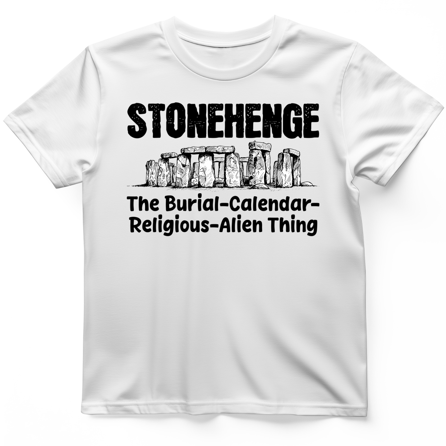 Stonehenge Burial Thing T-Shirt White / S