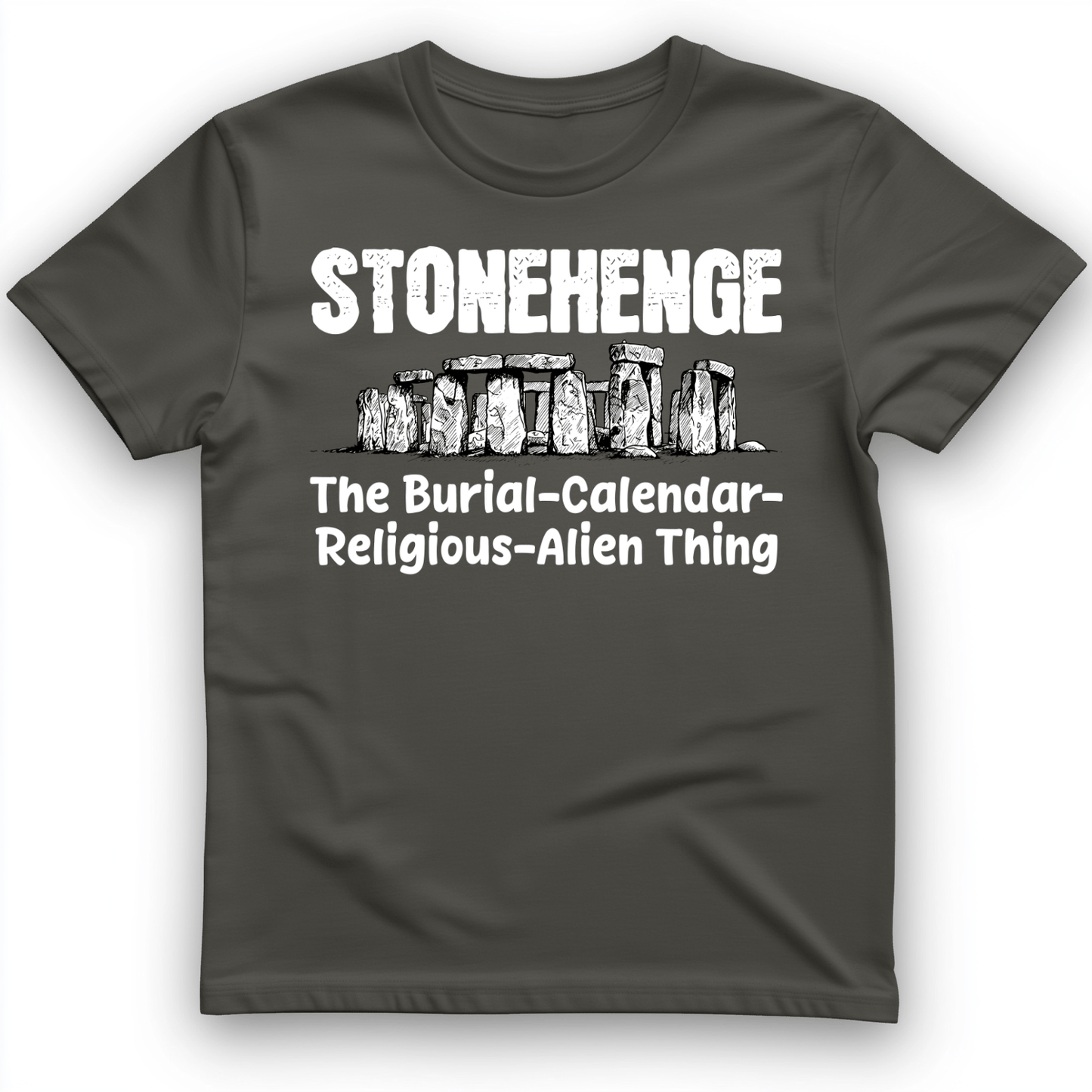 Stonehenge Burial Thing T-Shirt Charcoal / S