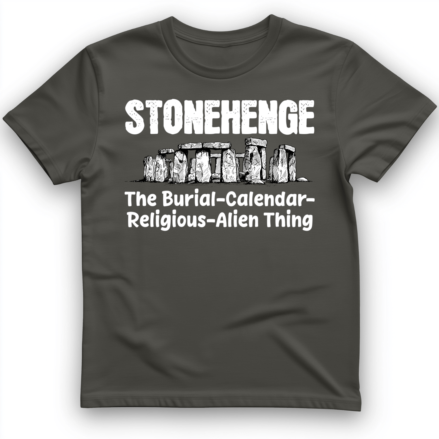 Stonehenge Burial Thing T-Shirt Charcoal / S