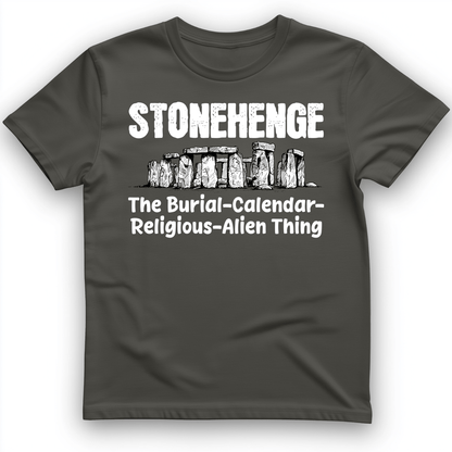 Stonehenge Burial Thing T-Shirt Charcoal / S