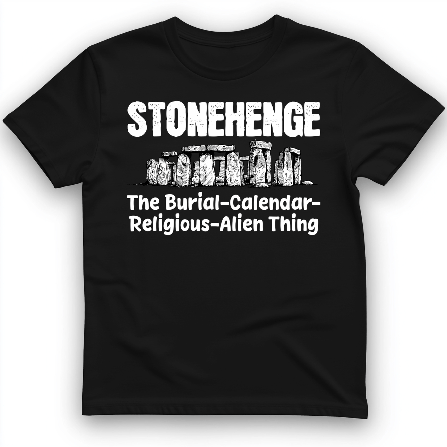 Stonehenge Burial Thing T-Shirt Black / S