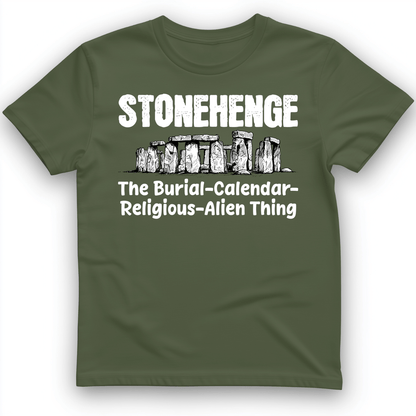 Stonehenge Burial Thing T-Shirt Military Green / S