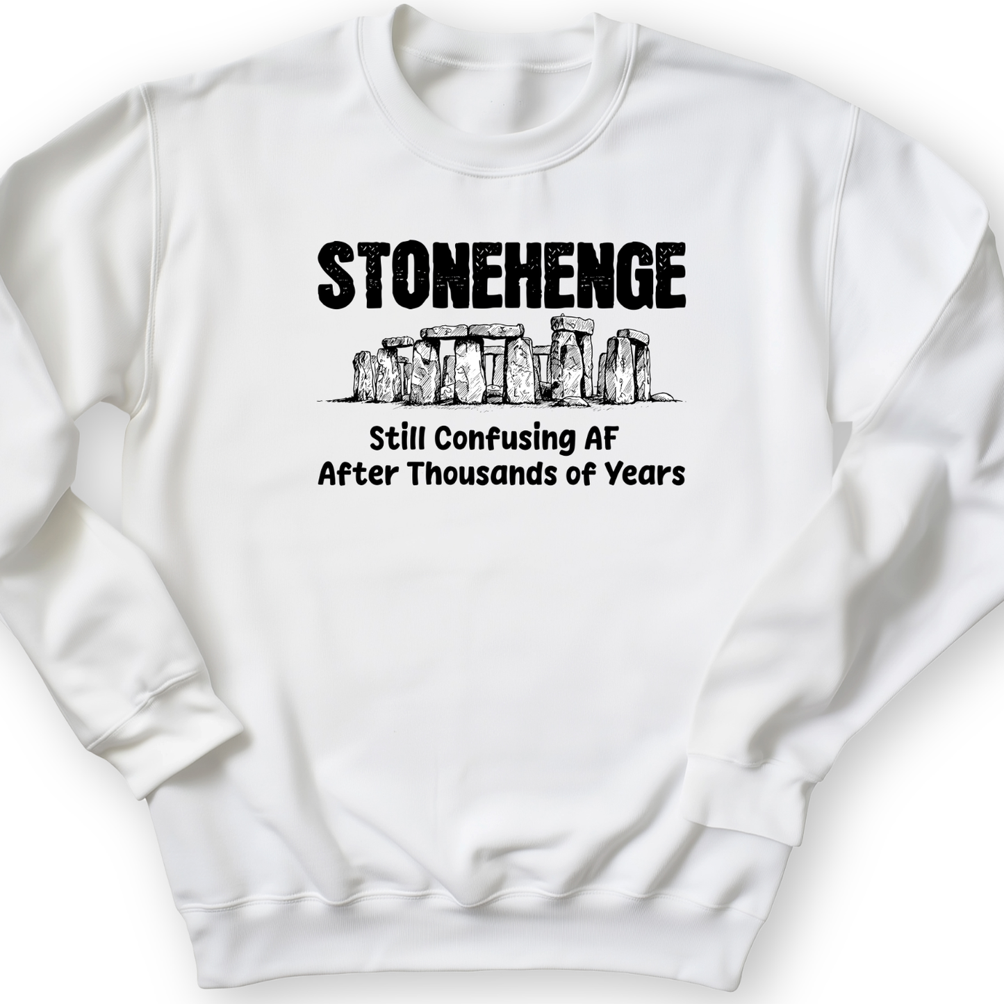 Stonehenge Confusing Crewneck White / S