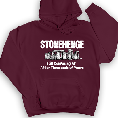 Stonehenge Confusing Hoodie Maroon / S