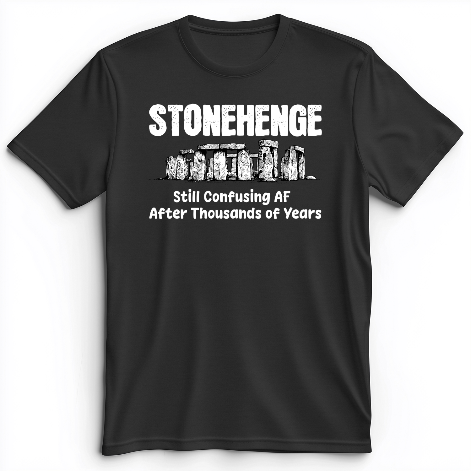 Stonehenge Confusing Premium Tee Dark Grey Heather / S