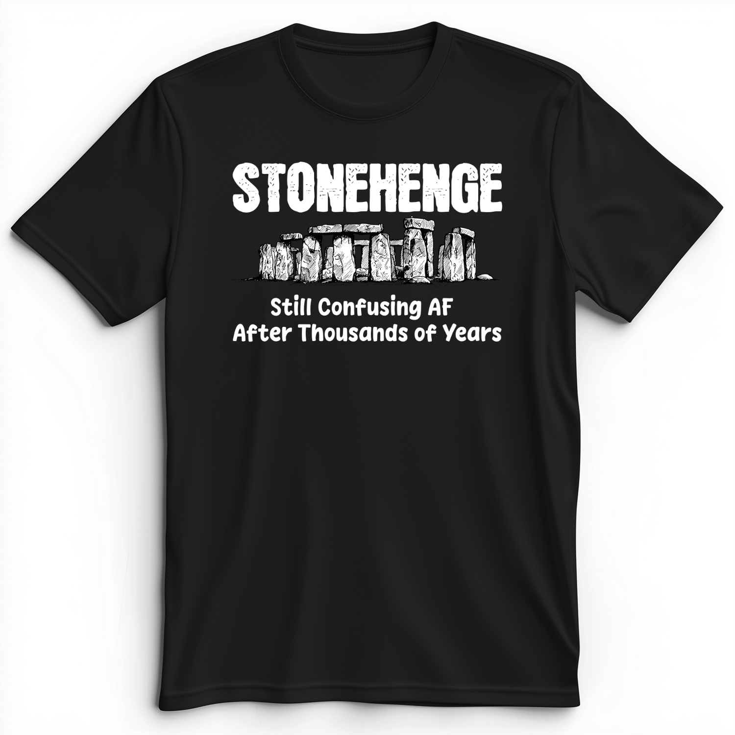 Stonehenge Confusing Premium Tee Black / S