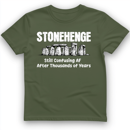 Stonehenge Confusing T-Shirt Military Green / S