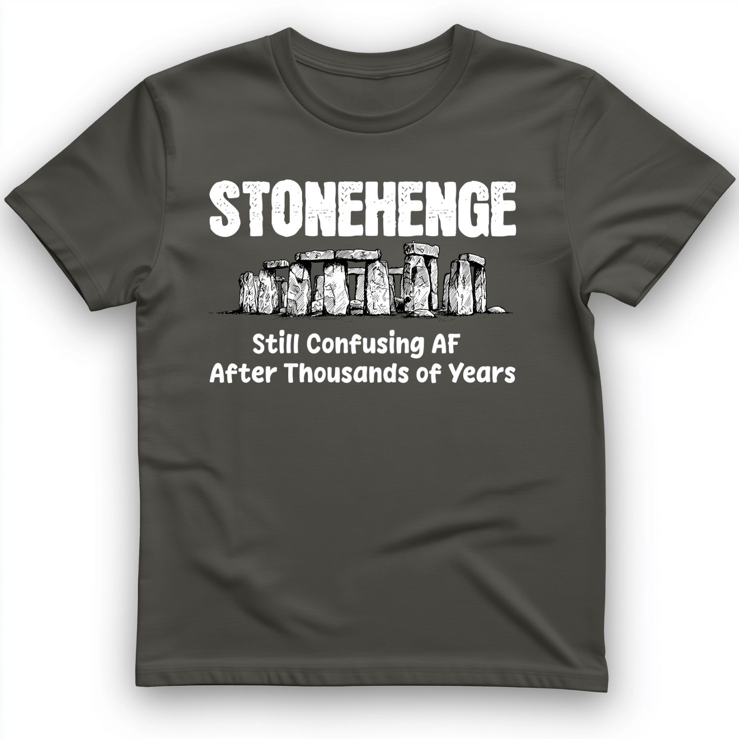 Stonehenge Confusing T-Shirt Charcoal / S