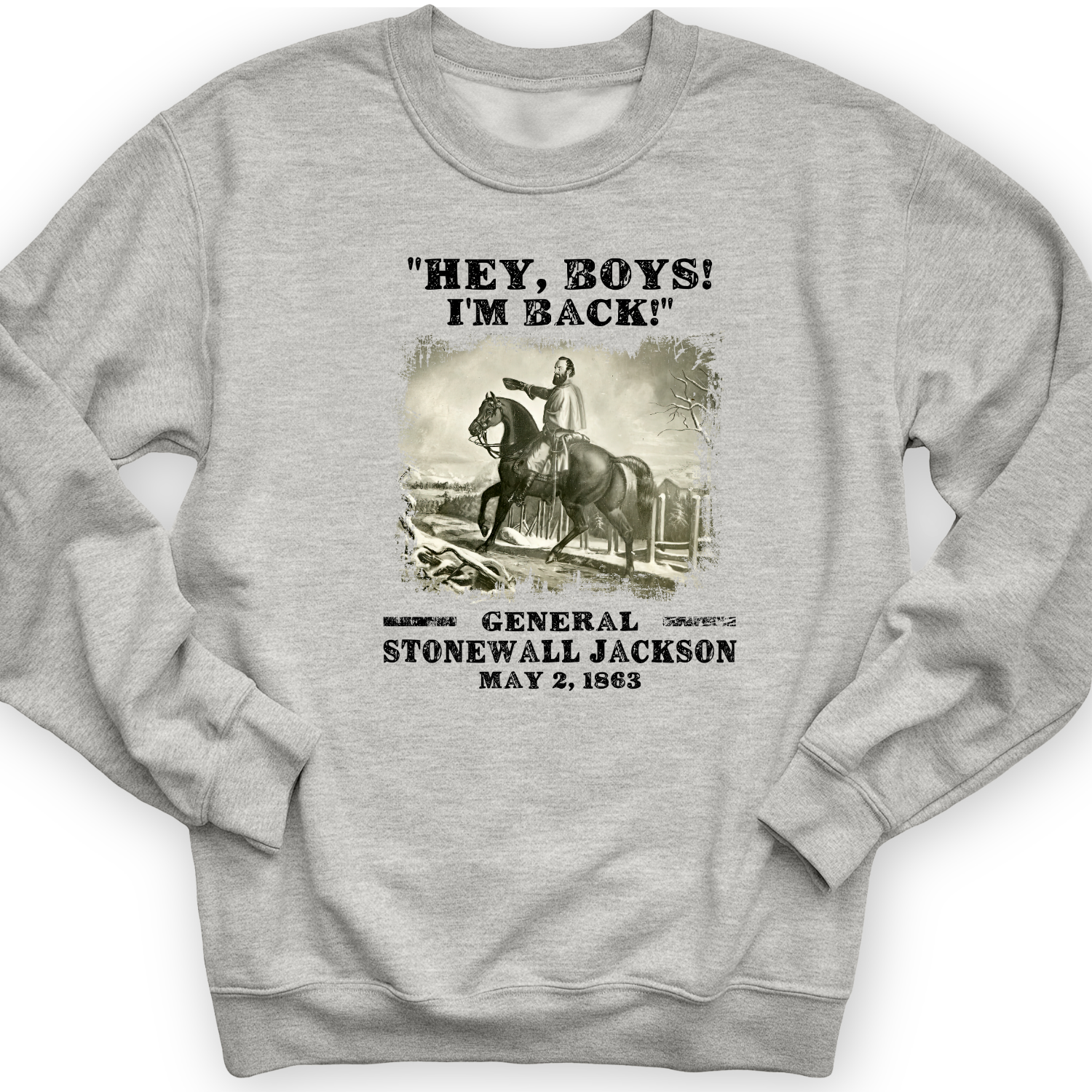 Stonewall Jackson Crewneck Sport Grey / S