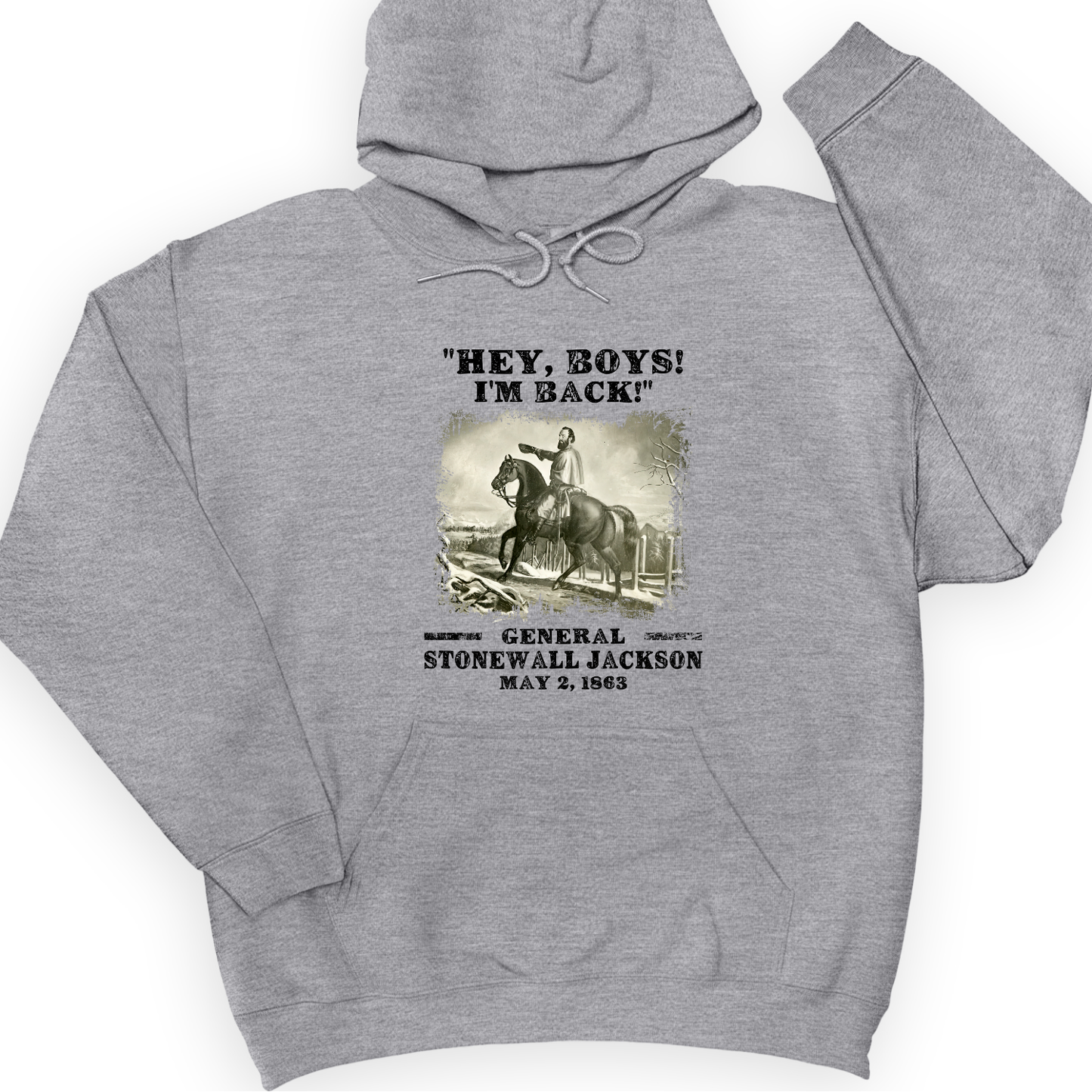 Stonewall Jackson Hoodie Sport Grey / S