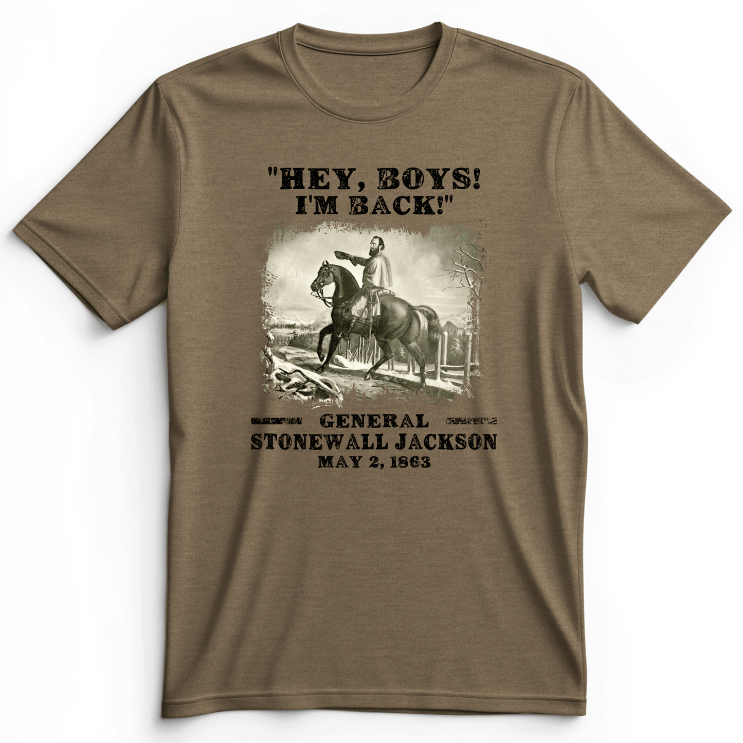 Stonewall Jackson Premium Tee Heather Olive / S