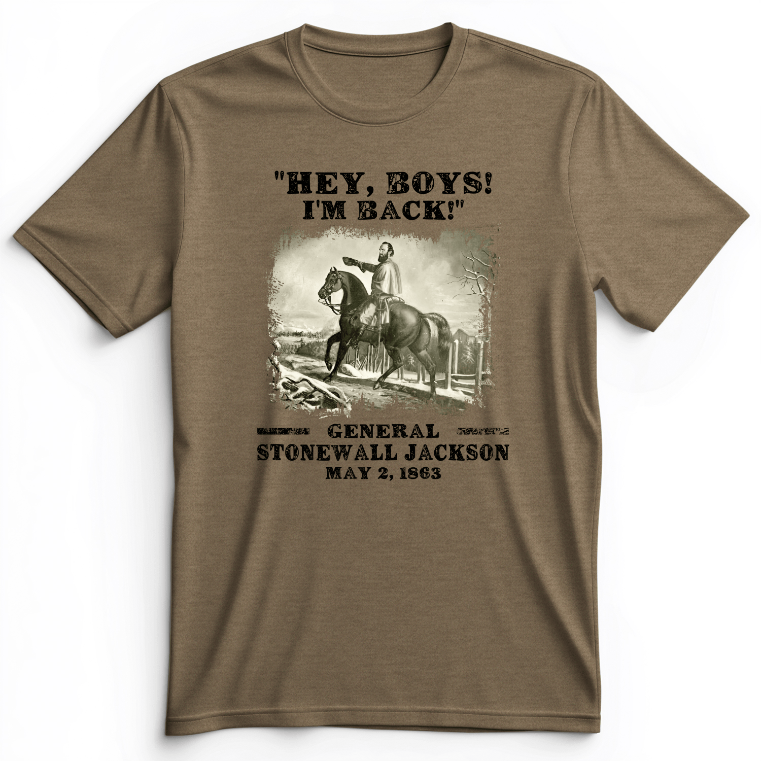 Stonewall Jackson Premium Tee Heather Olive / S