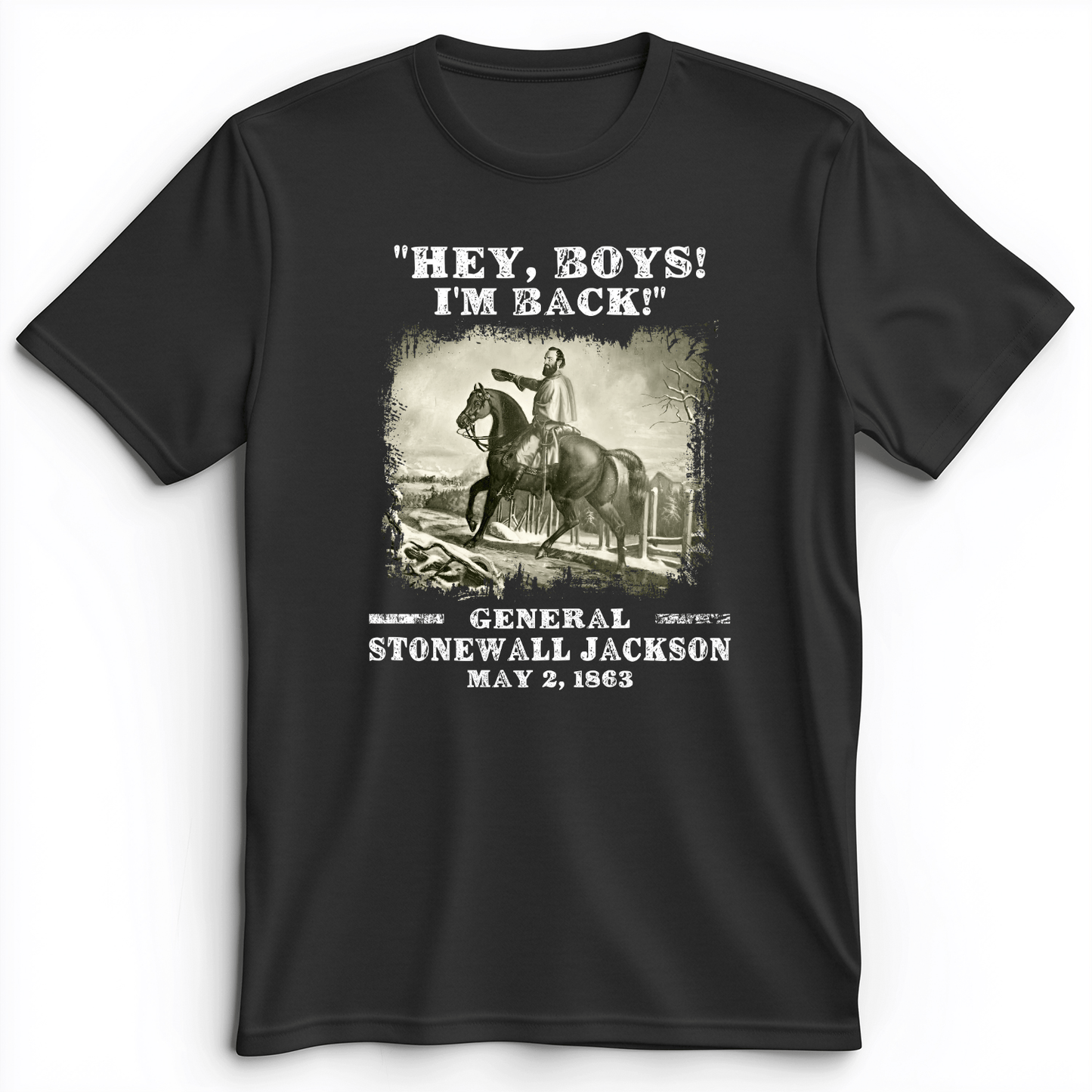 Stonewall Jackson Premium Tee Dark Grey Heather / S